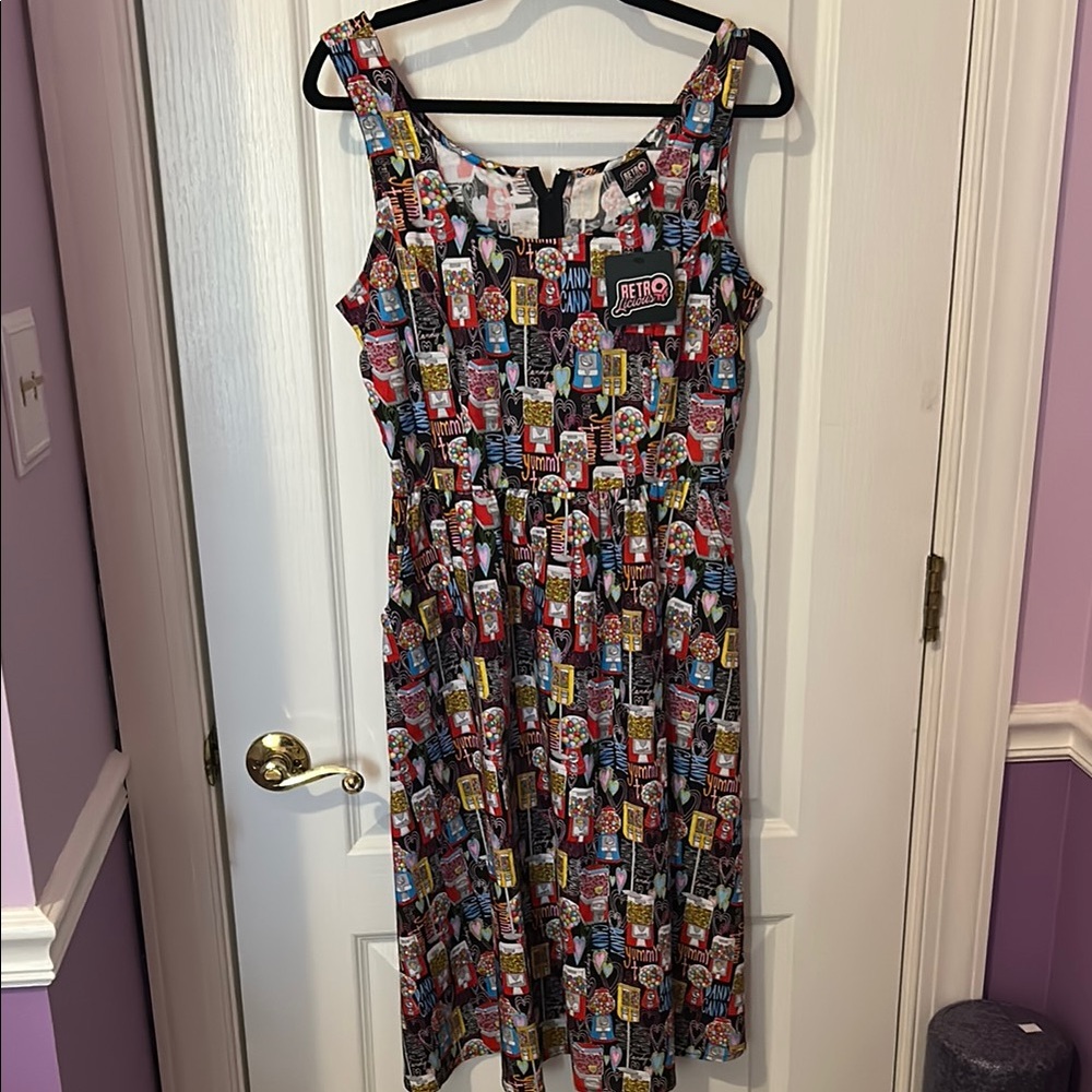 Retrolicious Candy/Yummy  Print Dress